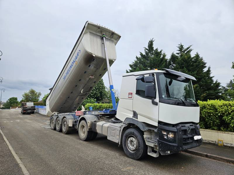 Location de poids-lourd semi benne travaux publics dans le Rhône près de Lyon