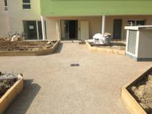 Notre zone d'activité pour ce service Entreprise pour la pose de revêtement de sol de couleur avec enrobé noir ou rouge pour un chantier à